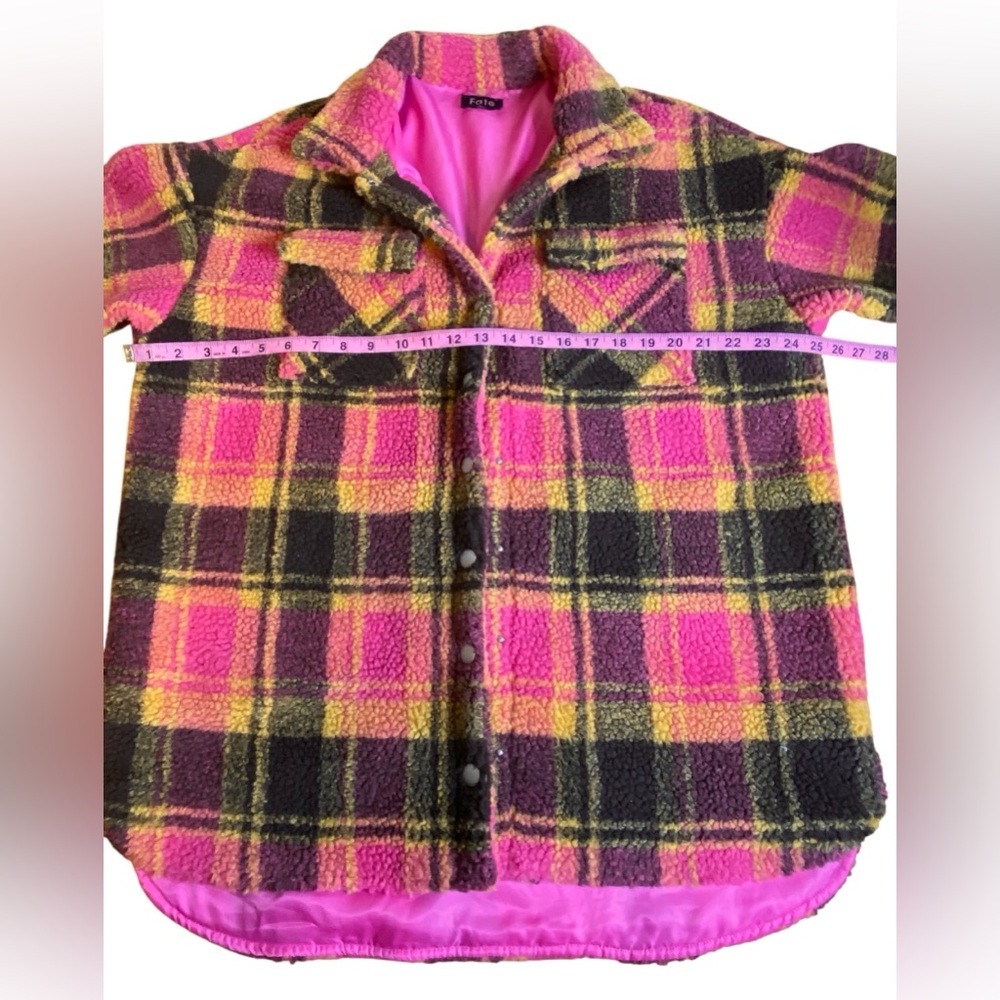 Fate Anthropologie Furry Oversized Shacket Women’s Size S - Picture 6 of 11